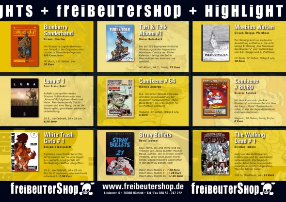 Anzeigen-Layout für den „Freibeutershop”