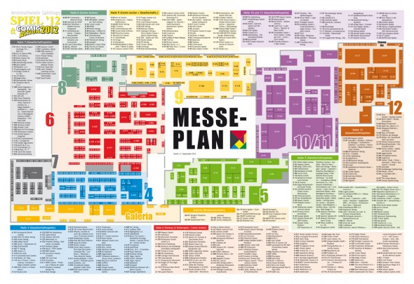 Messeplan für die Internationale Spielemesse Essen