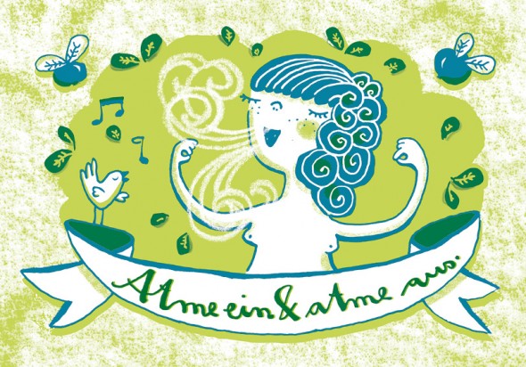 Lydia Keßner Illustration »31-Tage-halb-voll«-Edition