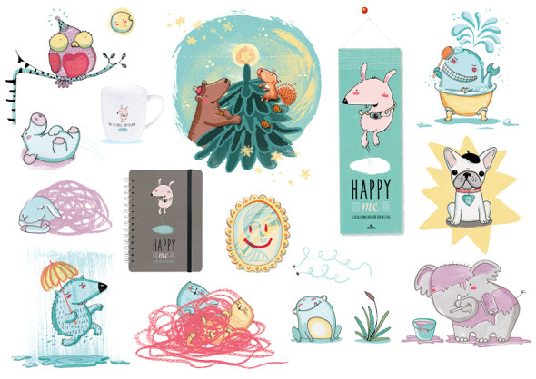 Lydia Keßner Portfolio_»Happy Me« Bücher & Produkte