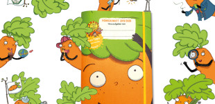 Lydia Keßner Portfolio_Möhrchenheft Maskottchen Kiki Karotte